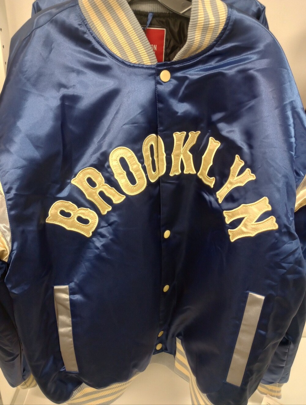 Blue Brooklyn Dodgers Common Union Satin Jacket Size 3 X-large